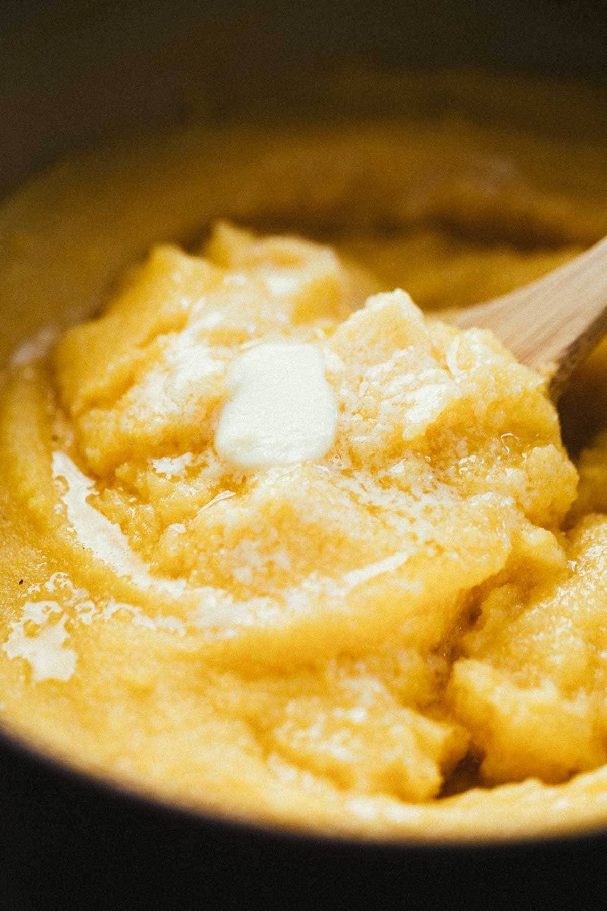 Polenta.